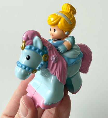 Fisher-Price Little People Disney Princess Klip Klop Blue Cinderella Horse