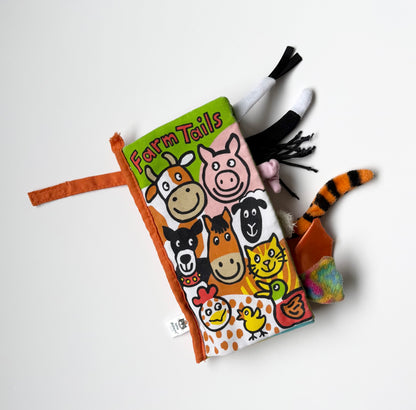 Jellycat Farm Tails Soft Crinkle Book