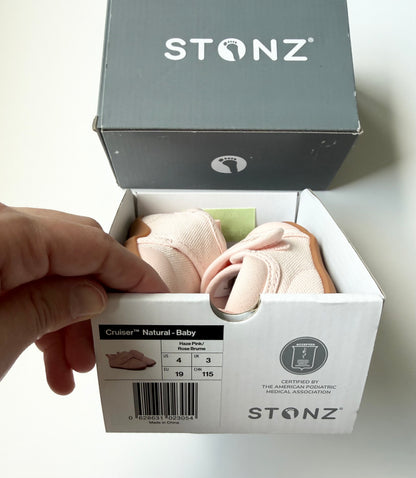Stonz Natural Haze Pink Cruiser Velcro Sneakers - Baby - New (4)