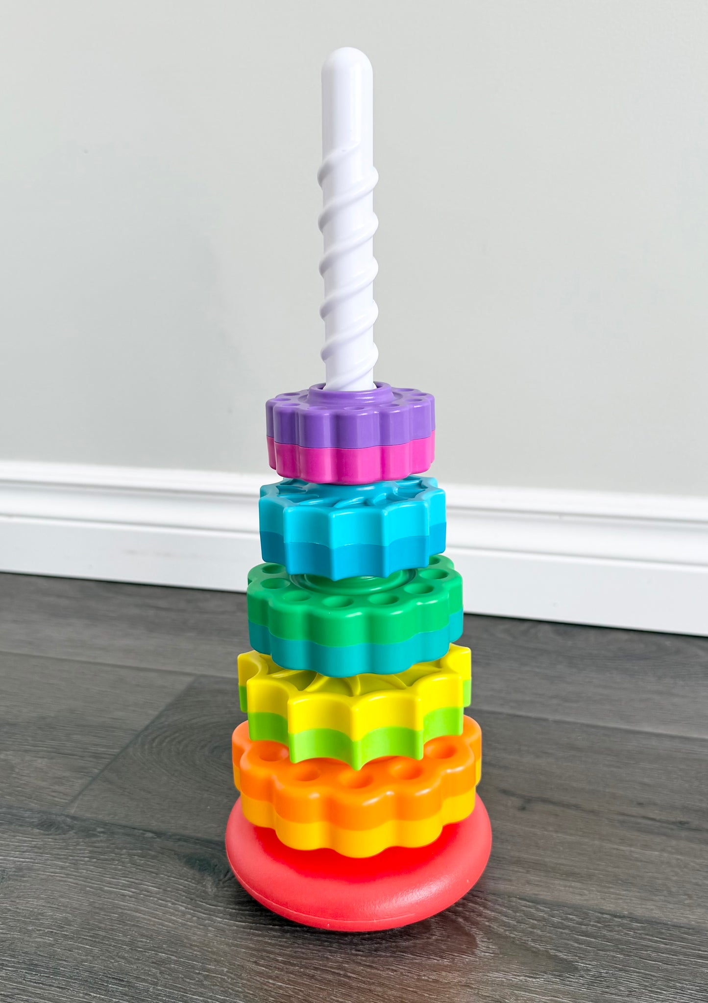 Rainbow Spinning Stacking Toy