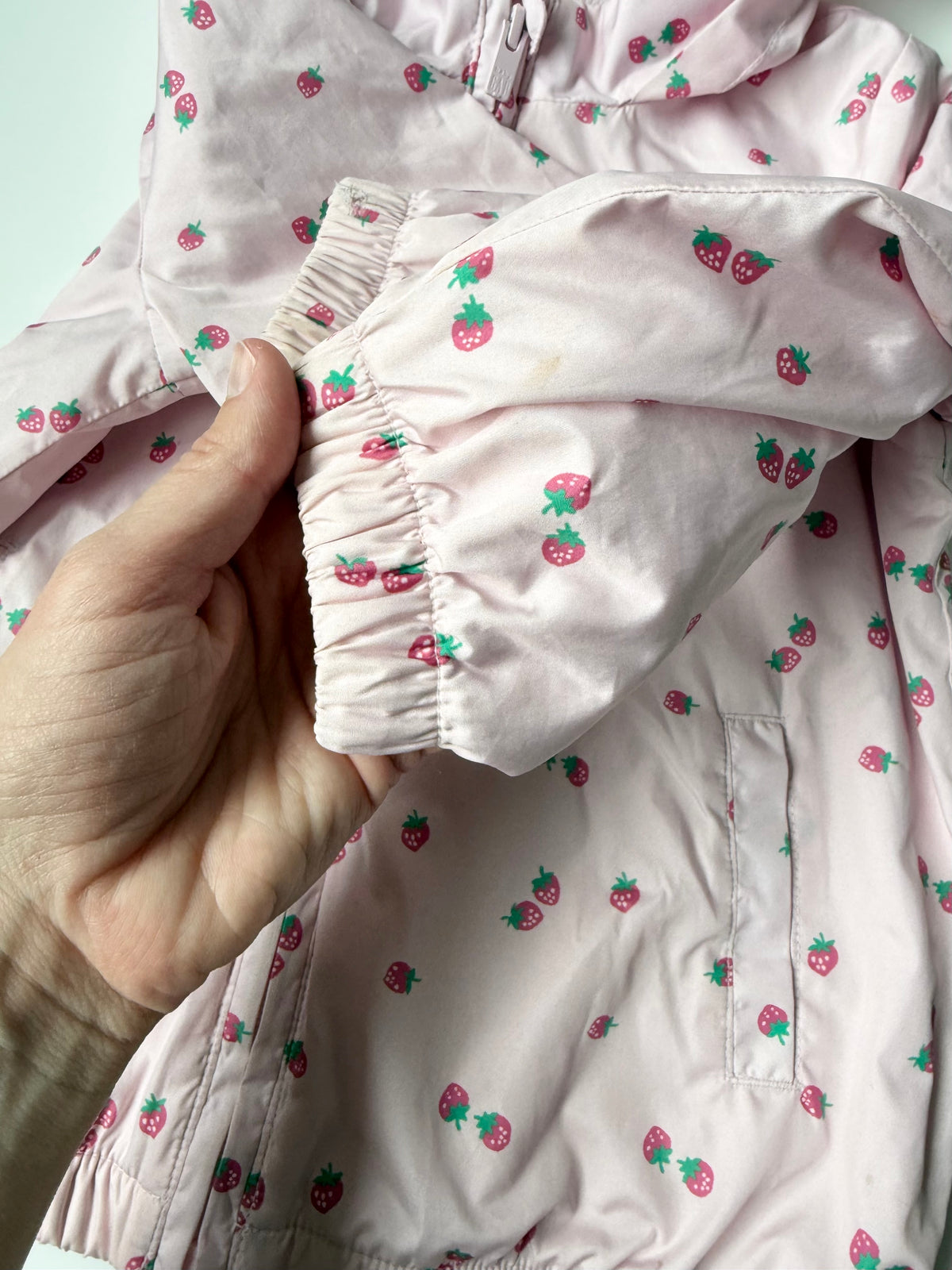 Baby Gap Pink Strawberries Windbreaker (4 Years)
