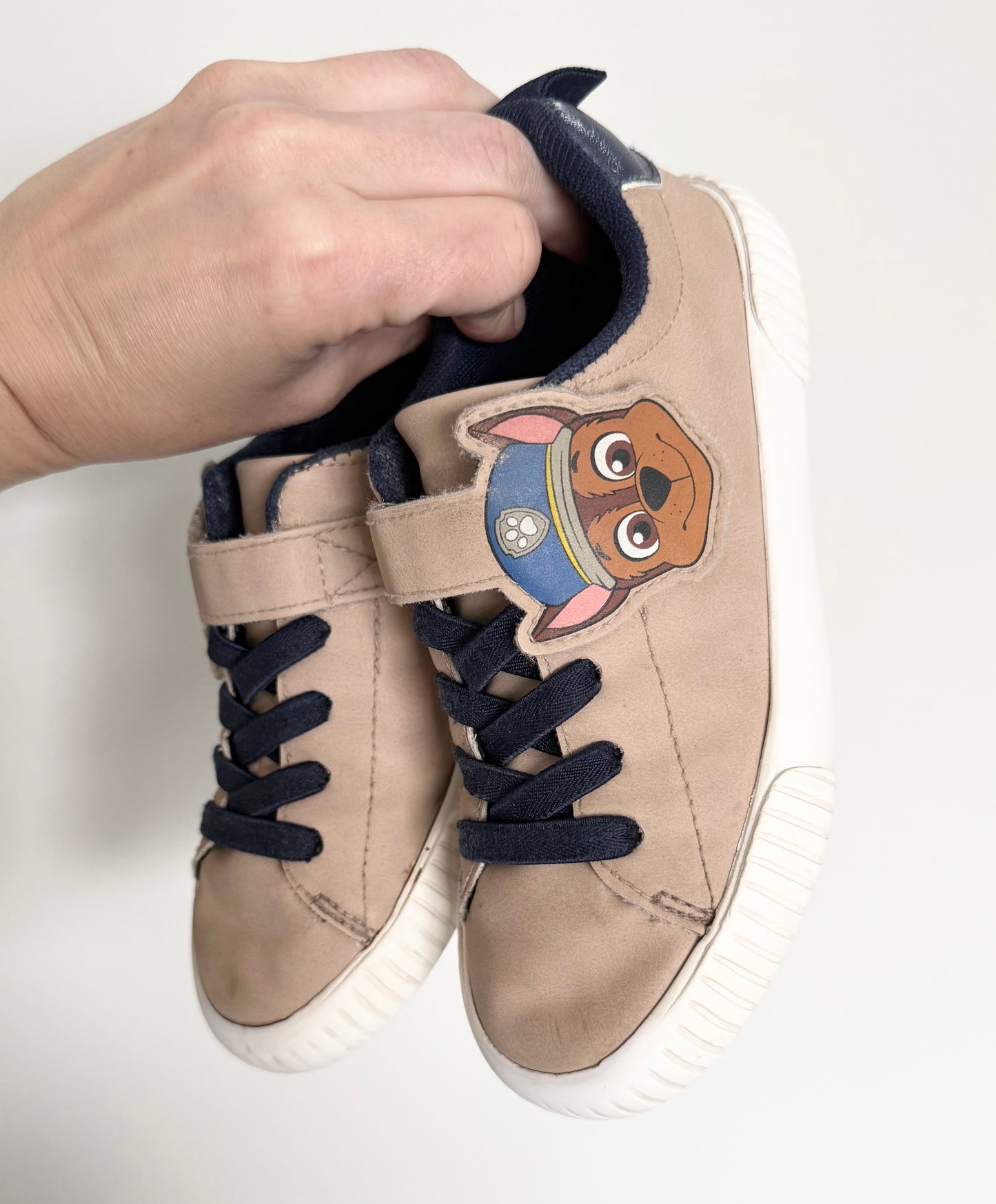 H&M x Paw Patrol Beige & Navy Marshall/Chase Velcro & Stretch Lace Sneakers (12)