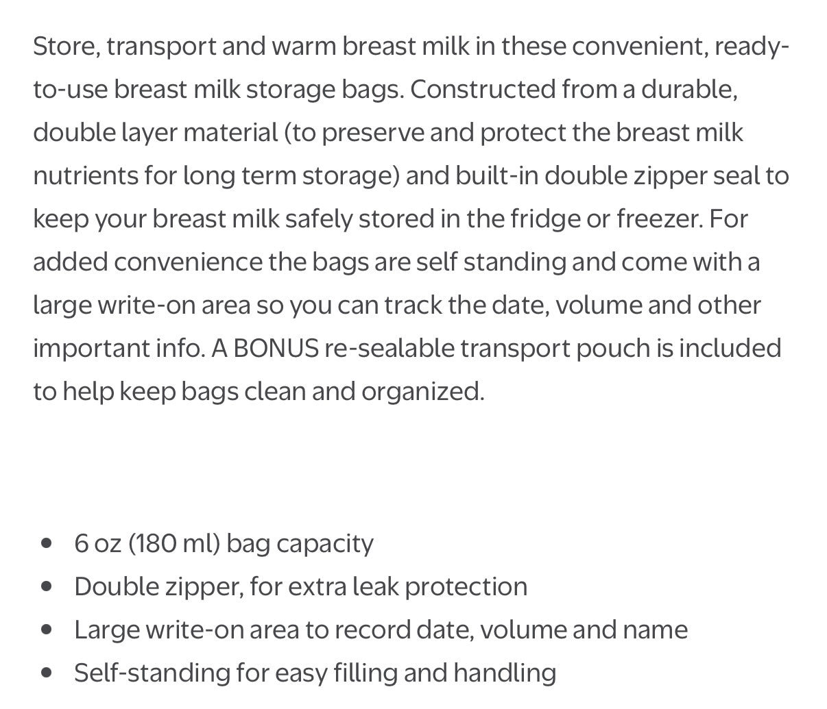 Medela Breast Milk Storage Bags - New