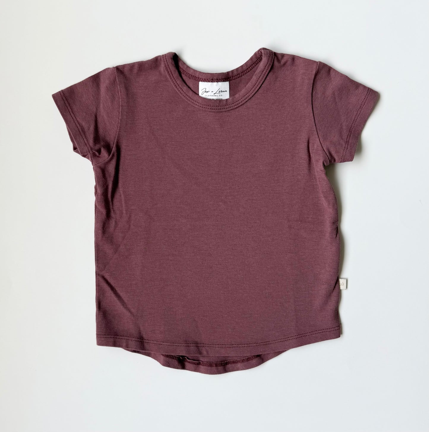 Jax & Lennon Dark Purple Basic T-Shirt (6-12 Months)