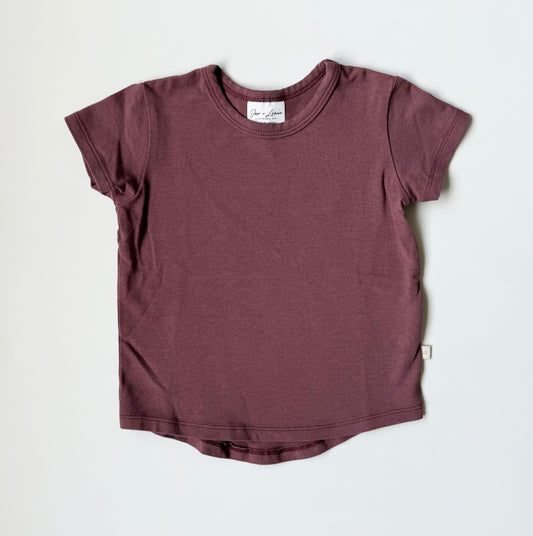 Jax & Lennon Dark Purple Basic T-Shirt (6-12 Months)