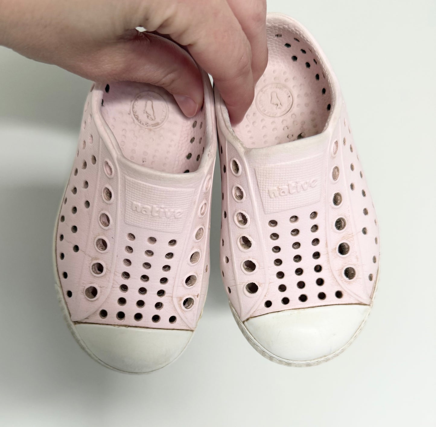 Native Light Pink Jefferson Slip Ons (C6)