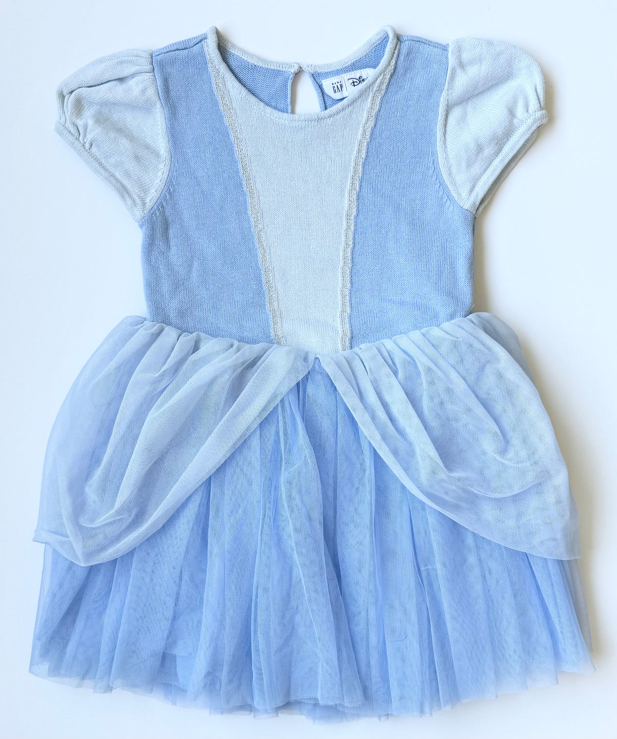 Baby Gap x Disney Cinderella Blue Knit Tulle Dress (4 Years)