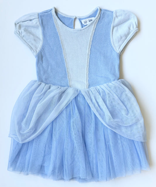 Baby Gap x Disney Cinderella Blue Knit Tulle Dress (4 Years)