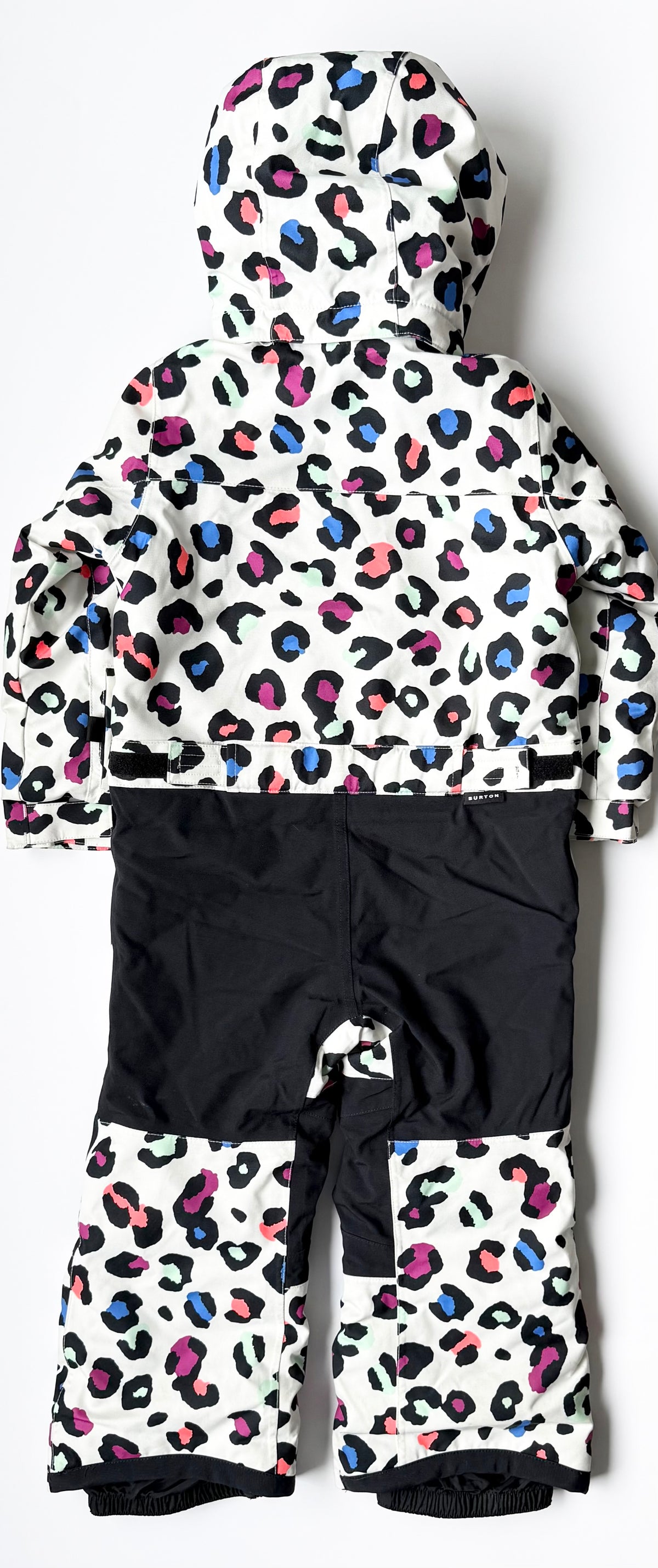 Burton White Colorful Cheetah One Peice Snow Suit (4 Years)