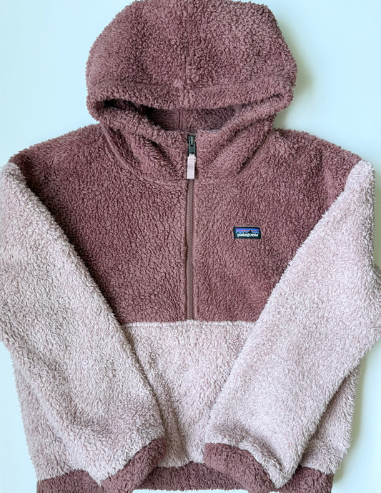 Patagonia Girls Los Gatos Fleece Hoody in Mauve (14 Years - XL)