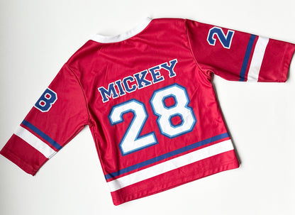 Vintage Disney Mickey Mouse Red Hockey Jersey
Size: 3T