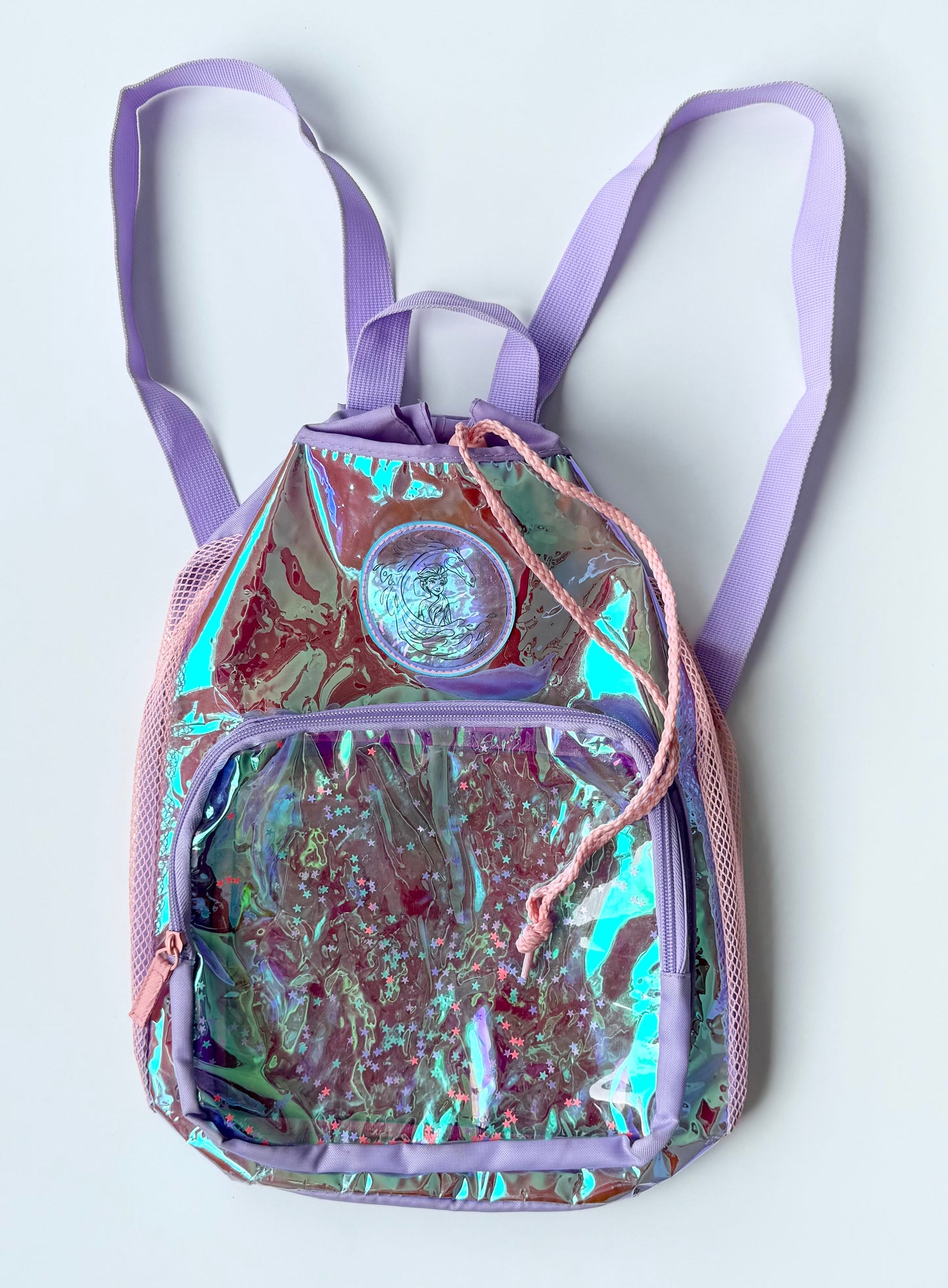 Disney Frozen Purple & Pink Holographic Swim Backpack