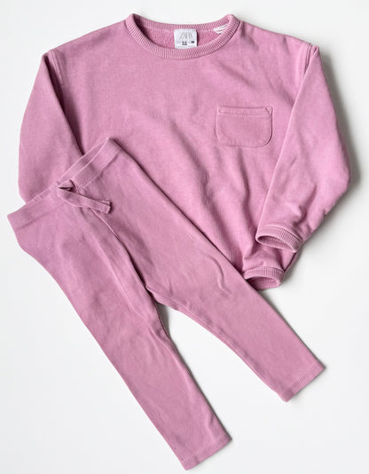 Zara Pink Sweater & Ribbed Leggings Set (2-3 Years)