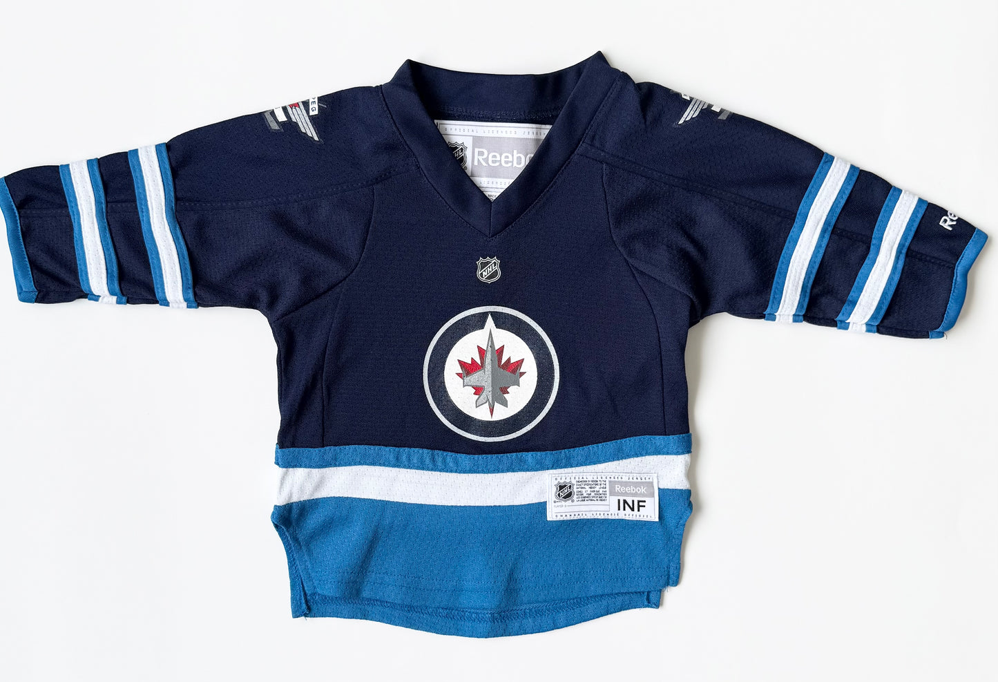 Winnipeg Jets Blue Reebok Hockey Jersey (12-24 Months)