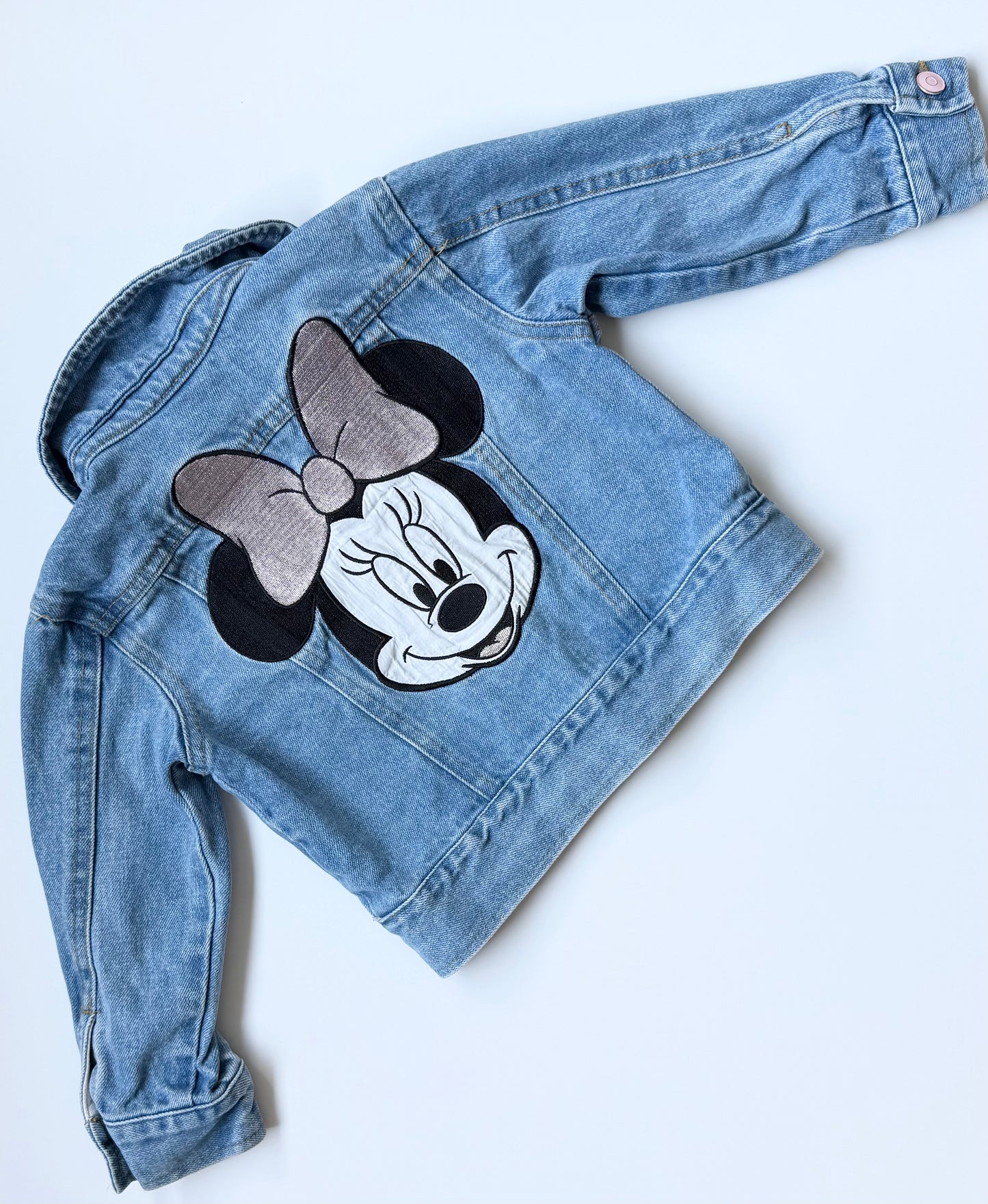 The Disney Store Minnie Mouse Pink Details Jean Jacket (2T)