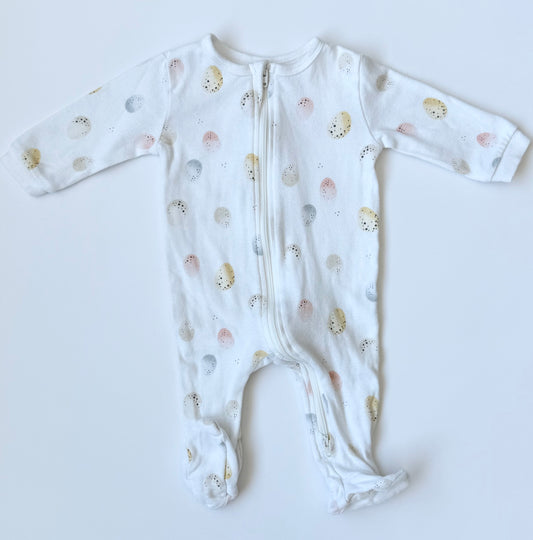 Petit Lem Colorful Pastel Easter Eggs Sleeper (3 Months)