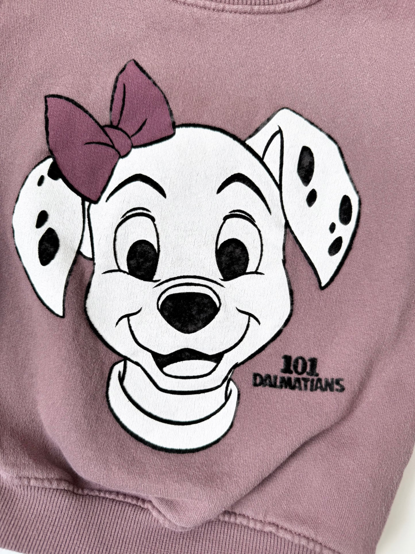 Zara x Disney 101 Dalmatians Dark Purple Puppy Crewneck Sweater (18-24 Months)