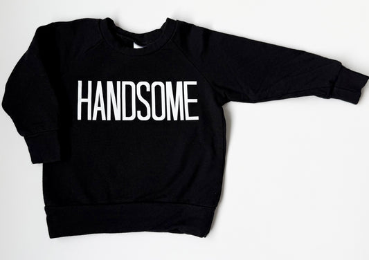 Posh & Cozy Black “Handsome” Pullover (6-12 Months)