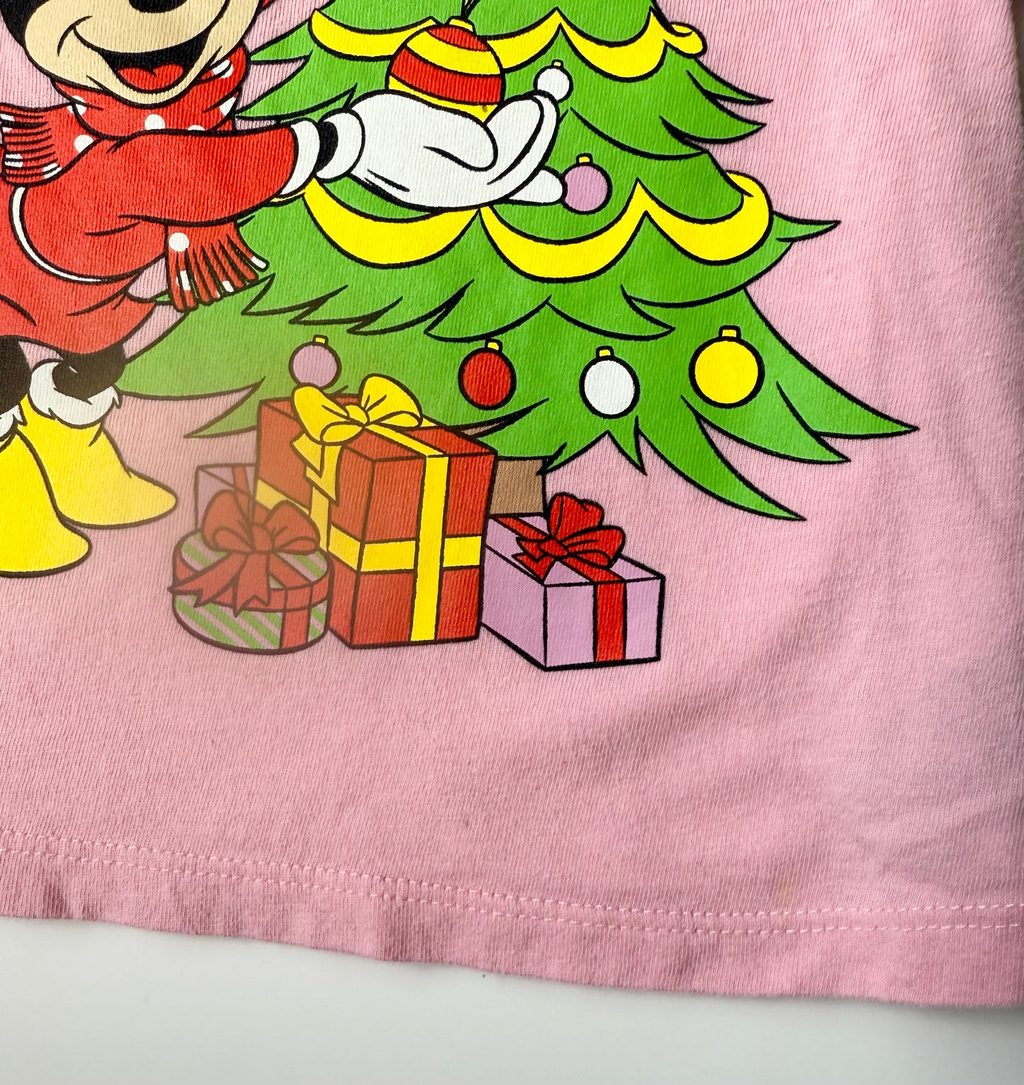 Old Navy x Disney Pink Minnie Mouse “Merry & Bright” T-Shirt (18-24 Months)