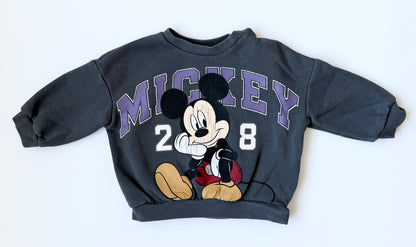 H&M x Disney Dark Grey Mickey 28 Sweater (4-6 Months)