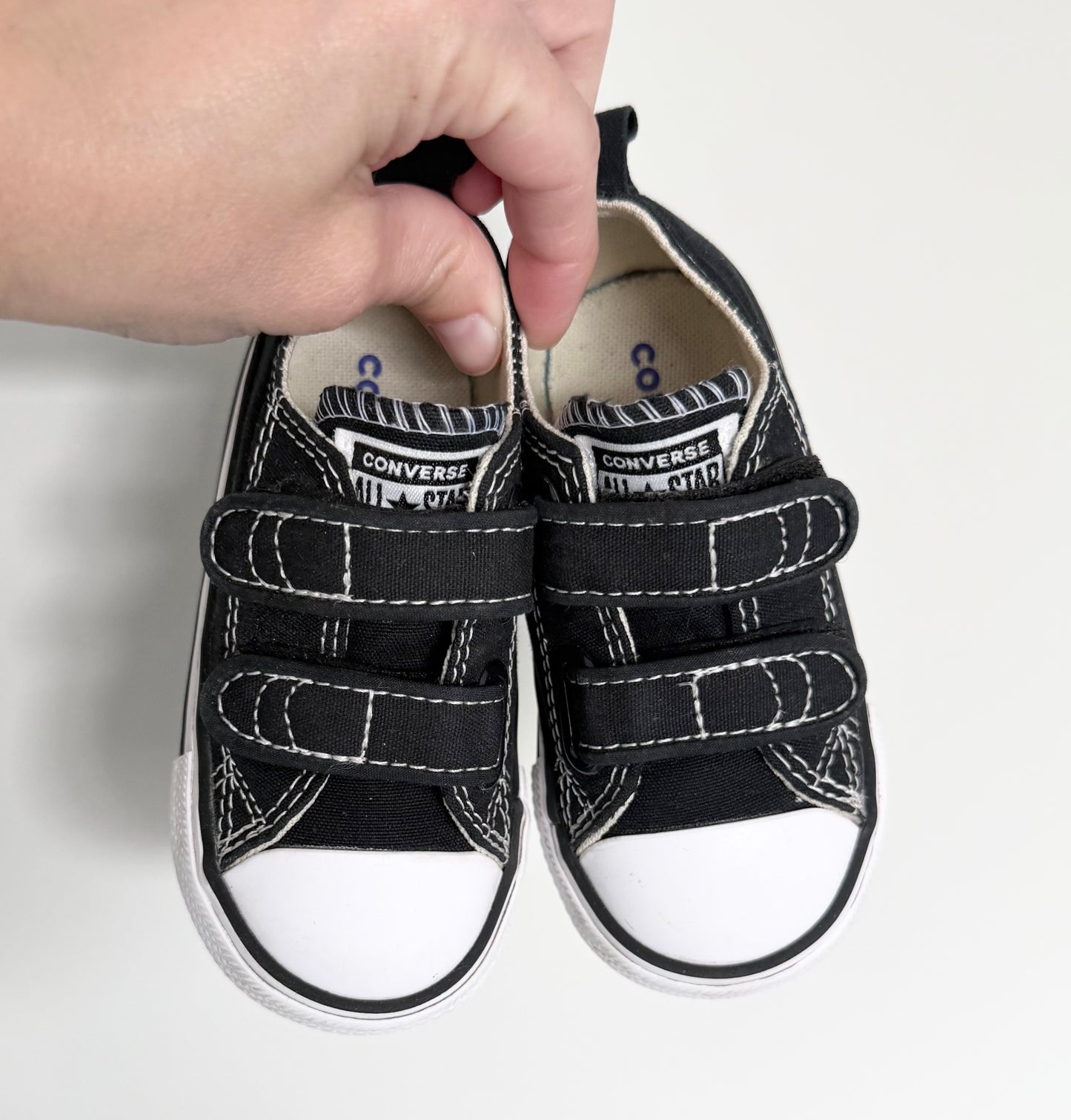 Converse Black Velcro Sneakers (6)