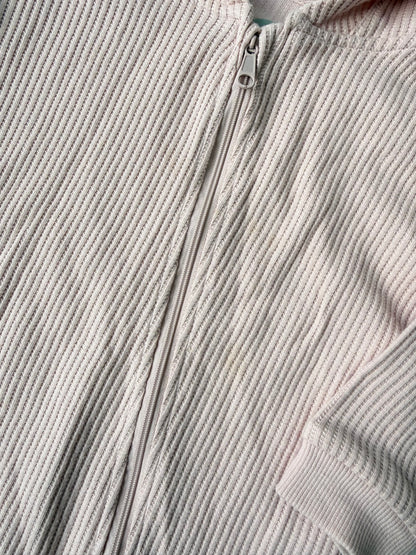 The Littlest Pink Ribbed Hooded Bunny Jumpsuit (12-18 Months)