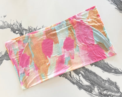 Copper Pearl Multicolor Paint Strokes Car Seat/Nursing Cover