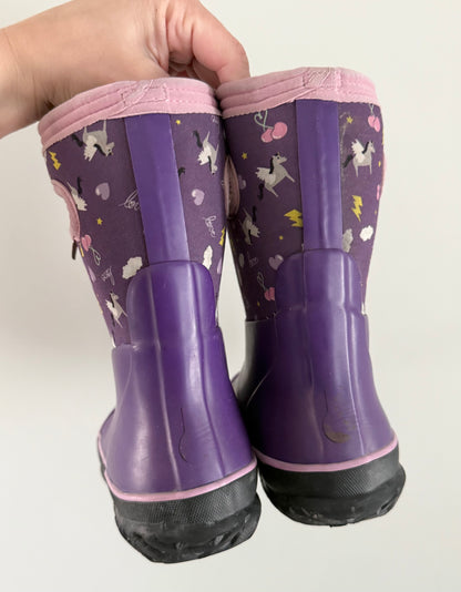 Purple Unicorn Boots (Kids 1)