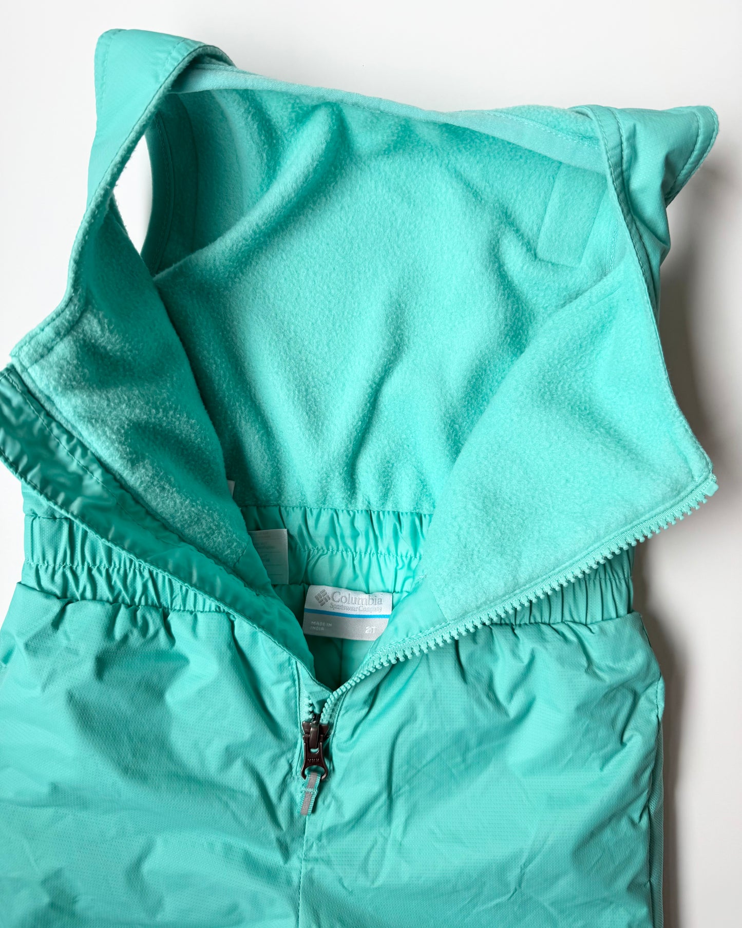 Columbia Light Blue/Mint Snow Pants (2T)