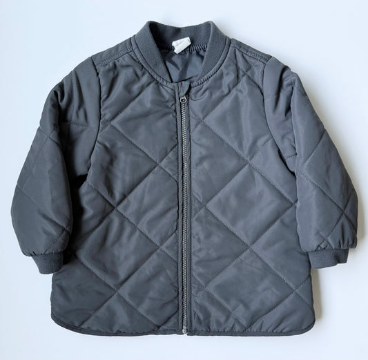 H&M Grey Quilted Jacket (18-24 Months)
