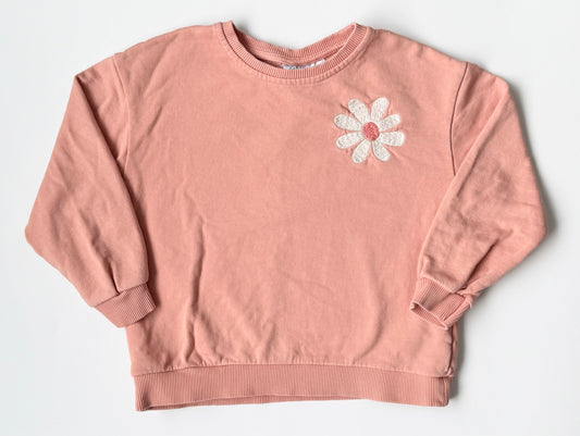 Zara Pink Daisy “Choose Fun” Crewneck Sweater (4-5 Years)