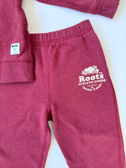 Roots Baby Red Sweater & Pants Set (12-18 Months)