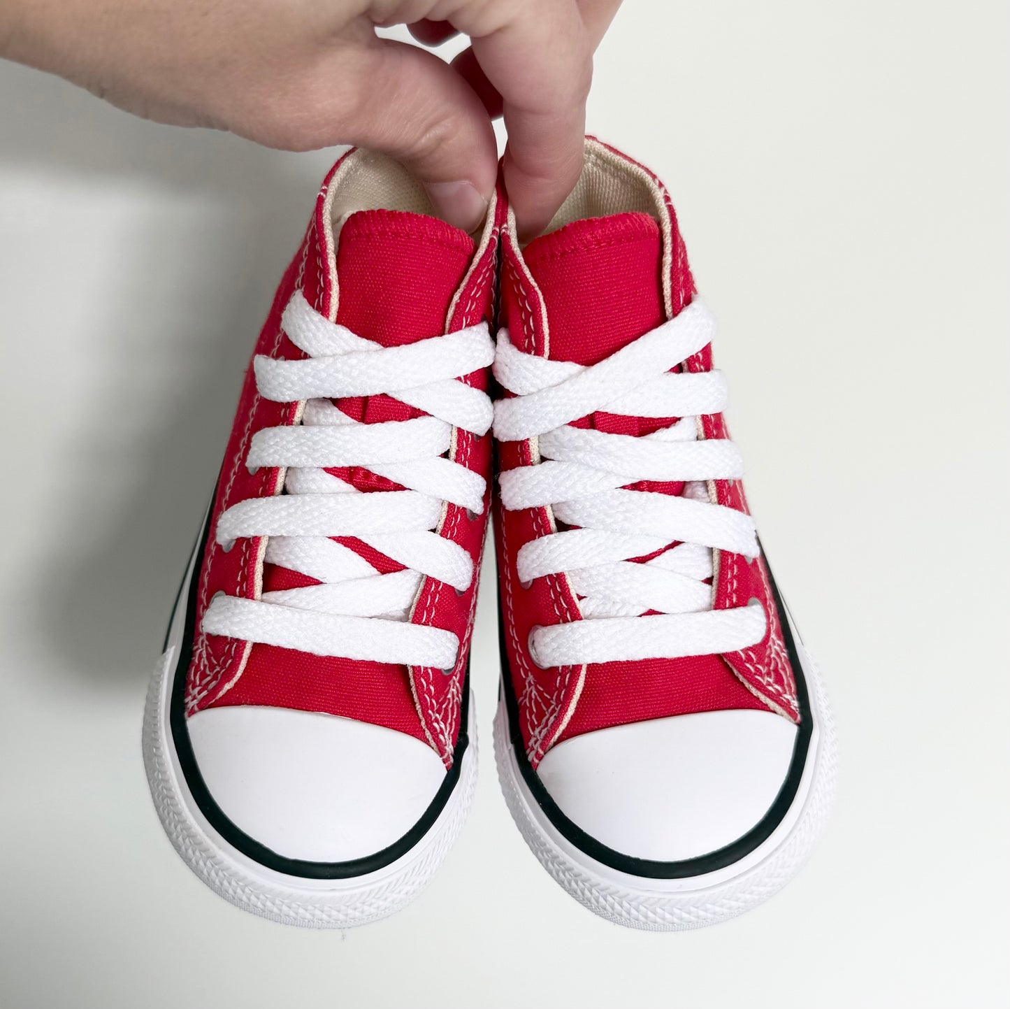 Converse Red High Top Lace Up Sneakers (5)