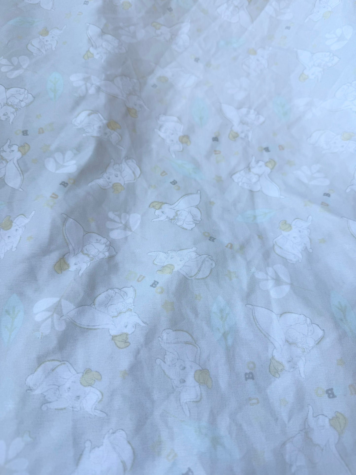 Disney Baby Light Grey Dumbo Crib Sheet