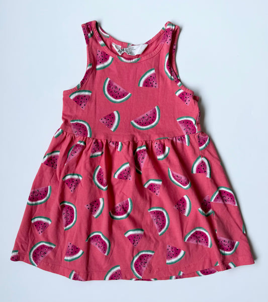 H&M Pink Watermelon Tank Dress (18-24 Months)