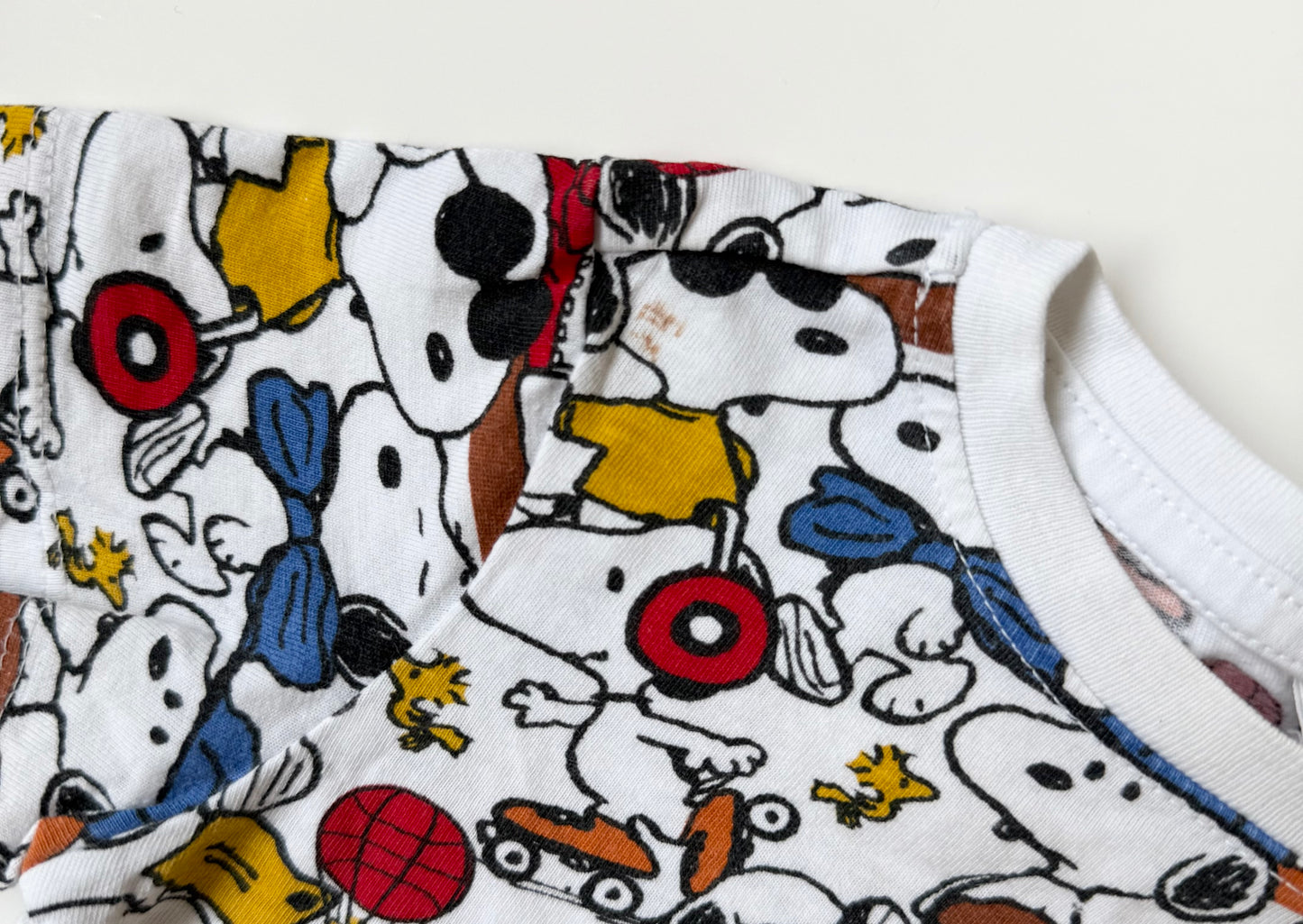 H&M x Peanuts White Snoopy Sports T-Shirt (6-9 Months)