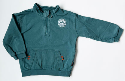 Souris Mini Dark Turquoise 1/4 Zip Sweater (18-24 Months)