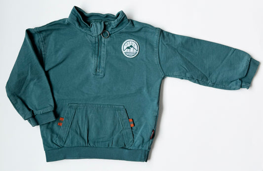 Souris Mini Dark Turquoise 1/4 Zip Sweater (18-24 Months)
