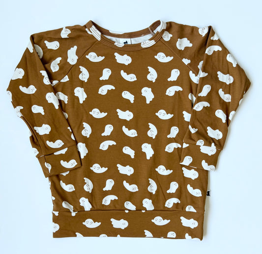 Little & Lively Friendly Ghosts Pullover (3T/4T)