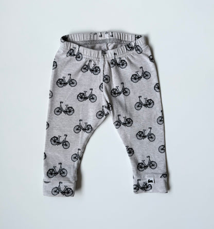 Little & Lively Grey Bicycle Leggings (3-6 Months)