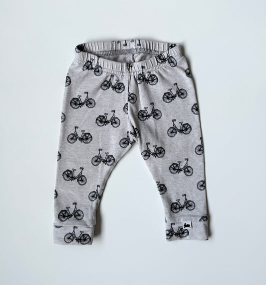 Little & Lively Grey Bicycle Leggings (3-6 Months)