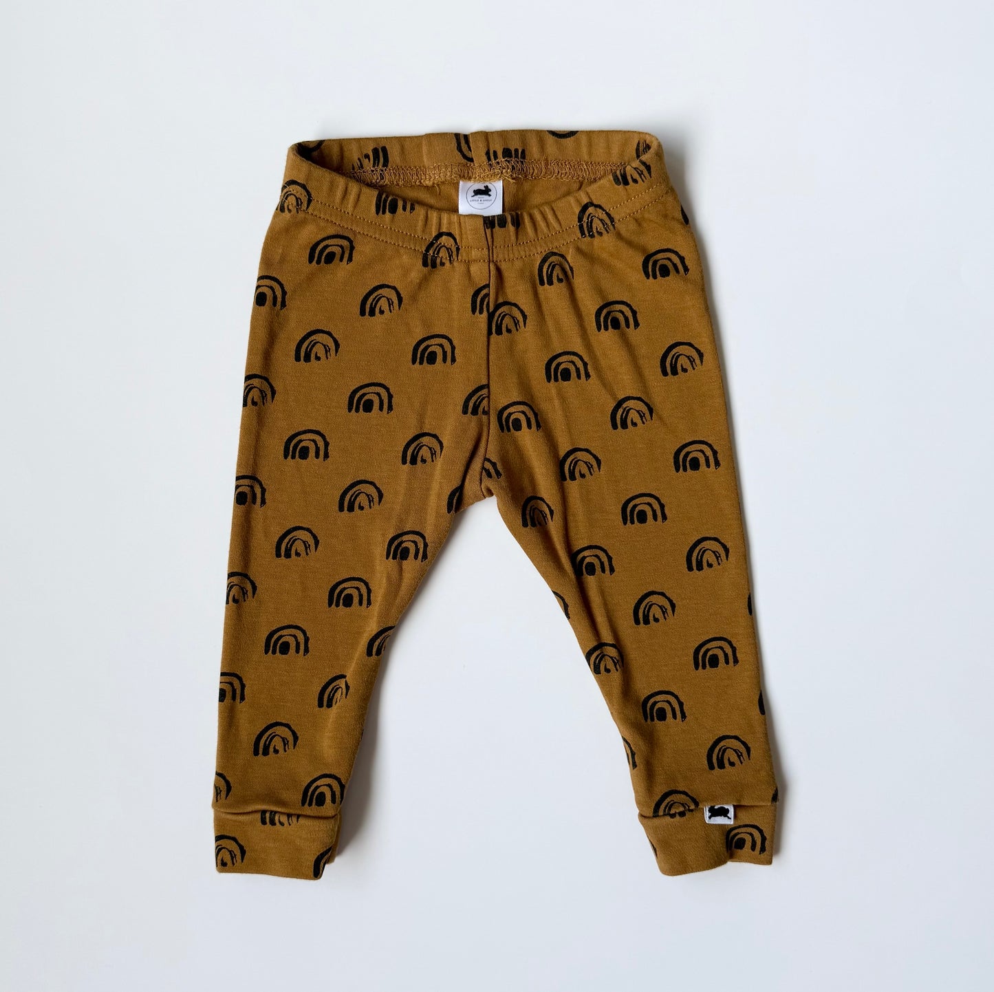 Little & Lively Umber Rainbow Leggings (3-6 Months)
