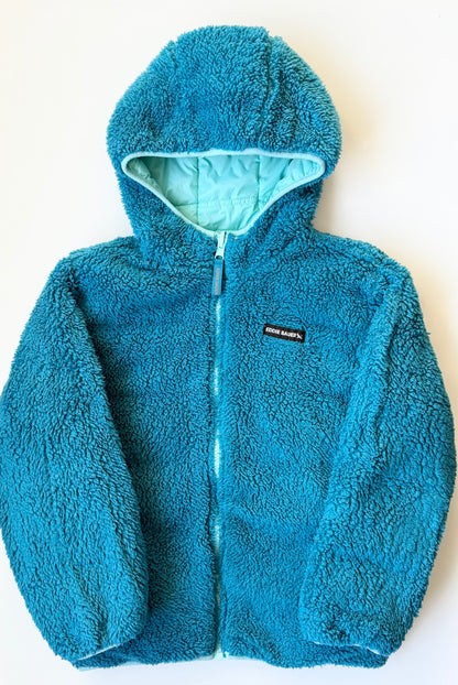 Eddie Bauer Blue Shades Puffer & Sherpa Reversible Jacket (7/8 Years)