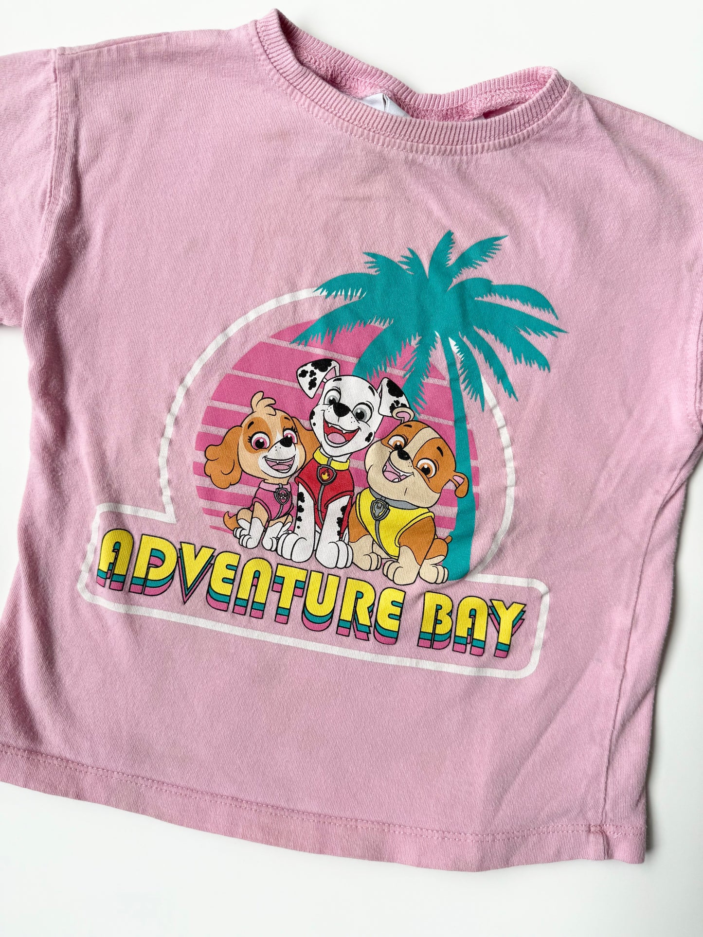 Zara x Paw Patrol Pink Adventure Bay Character T-Shirt (18-24 Months)