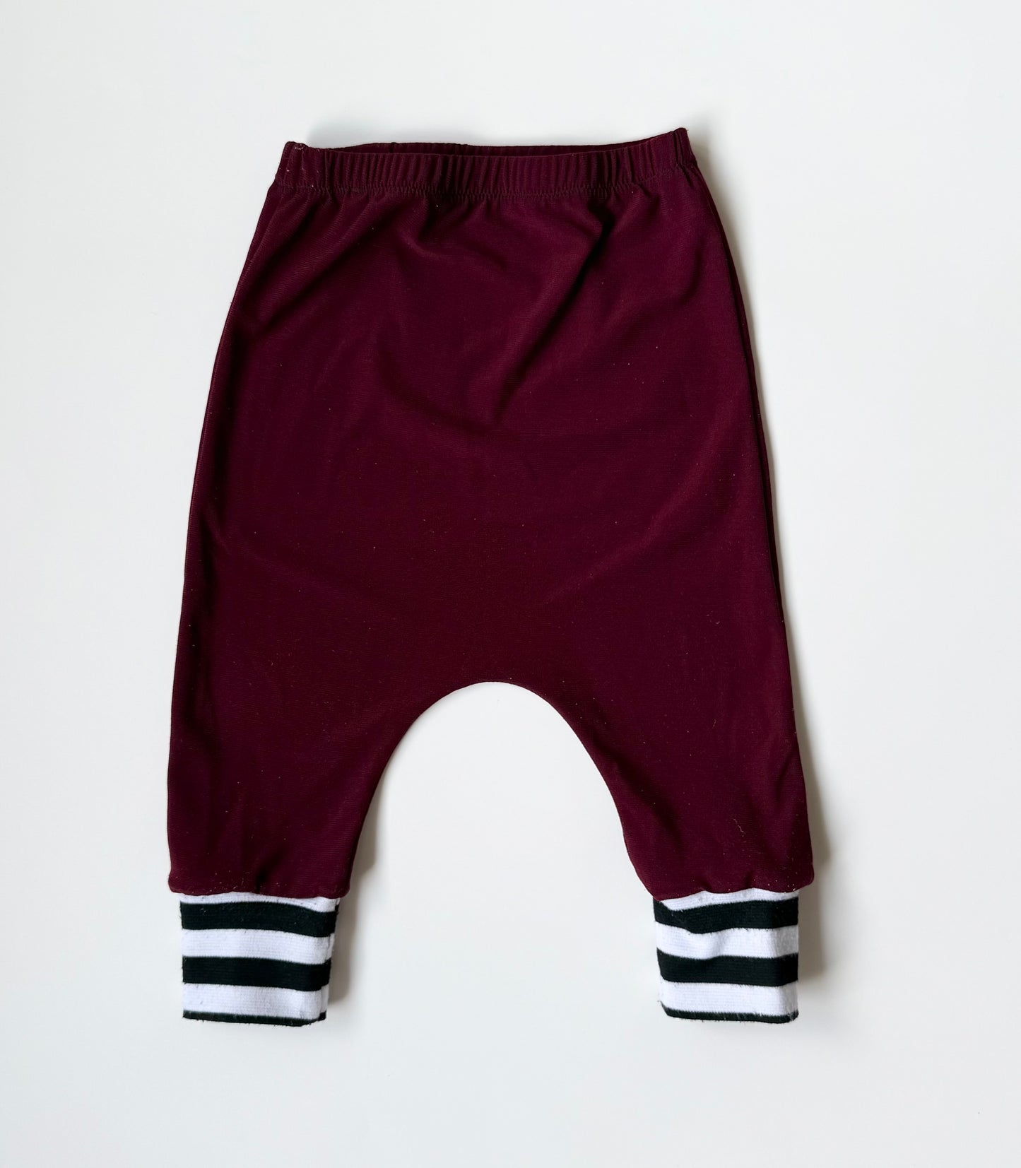 Quinn & Dot Maroon & Stripped Haram Pants (3-6 Months)