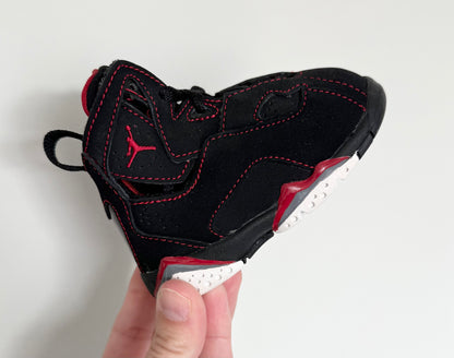 Jordan True Flight Black & Red High Top Lace Up Sneakers (3)