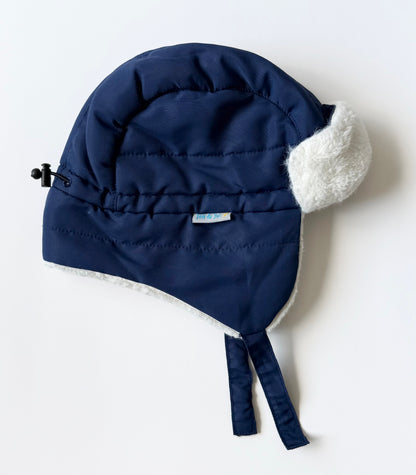 Jan & Jul Navy Toasty-Dry Gro-With-Me Trapper Hat - Medium (6-24 Months)