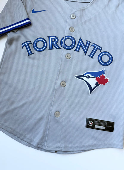 Toronto Blue Jays Grey Short Sleeve Baseball Jersey (7 Years)