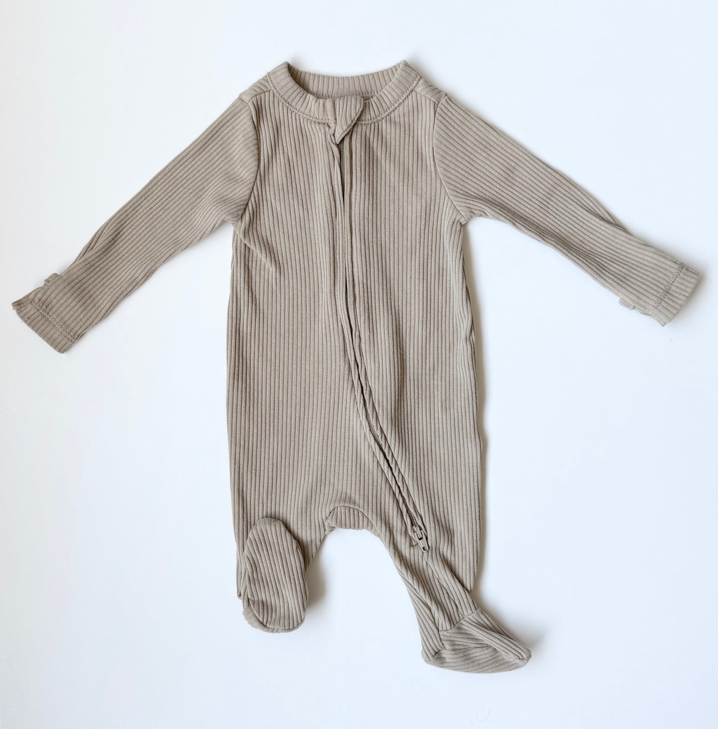 Old Navy Tan Ribbed Sleeper (Newborn)