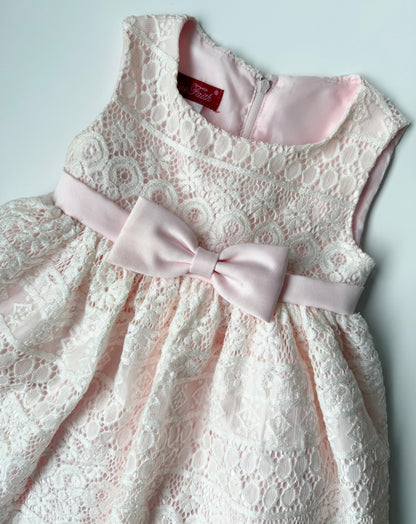 Princess Faith Pink & White Lace Dress (24 Months)